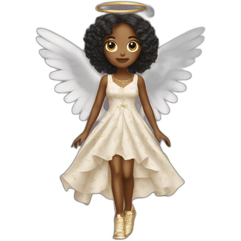 angel with louis vuitton dress emoji