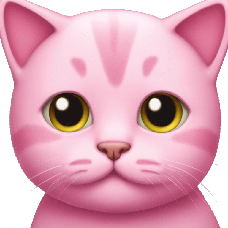 pink cat pickle mustache  emoji