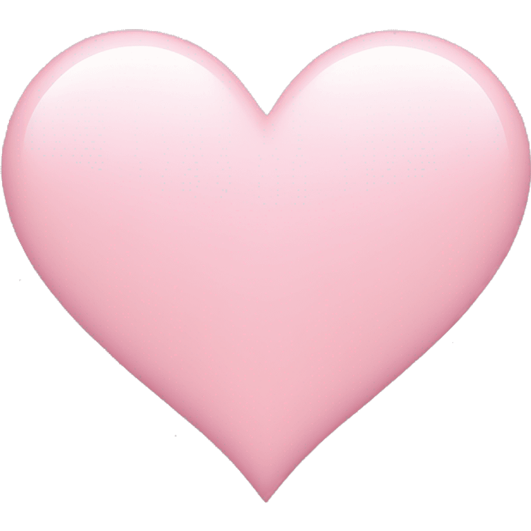 Light pink heart emoji