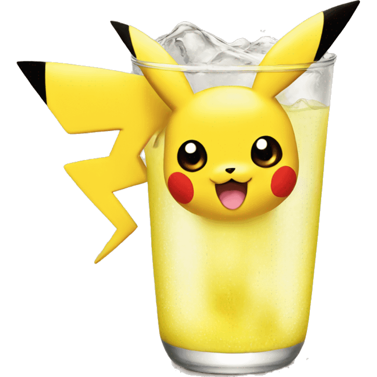 Pikachu drink emoji