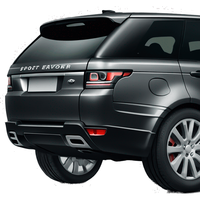 Dark grey Range Rover sport 24 edition emoji