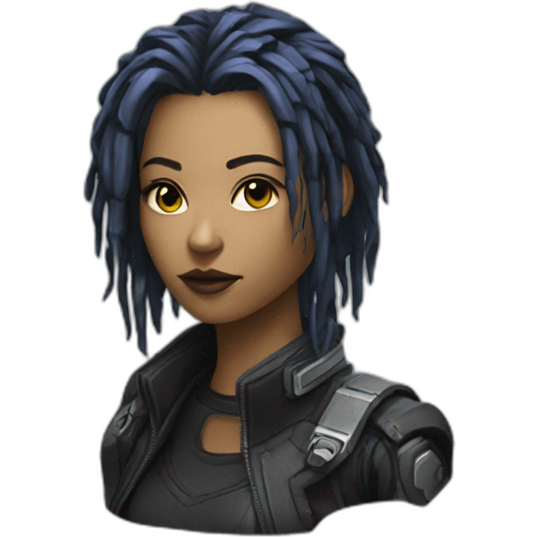 cyberpunk v female emoji