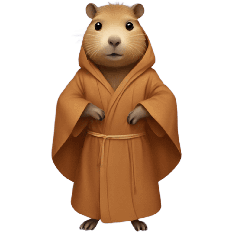 Capybara wearing robe emoji