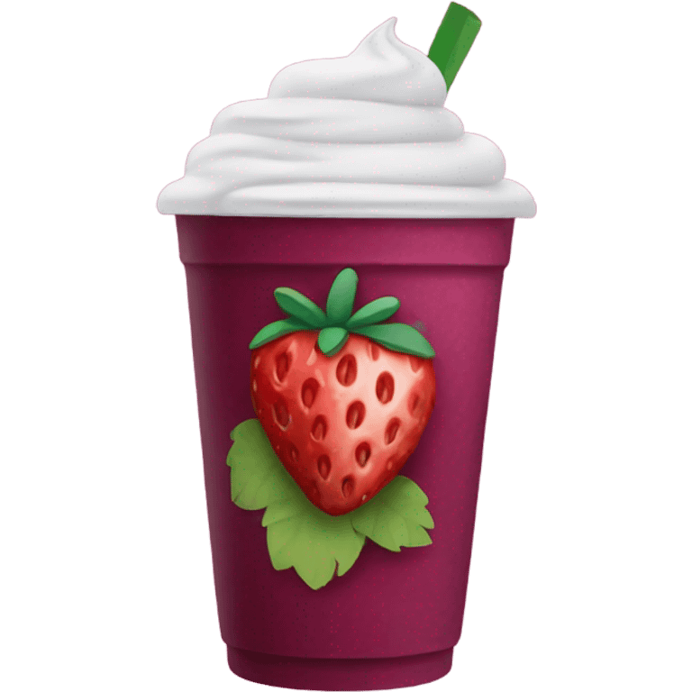 Starbucks strawberry açaí  emoji