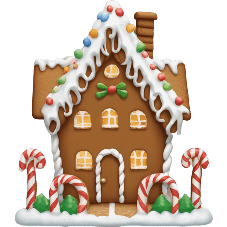 Gingerbread house emoji