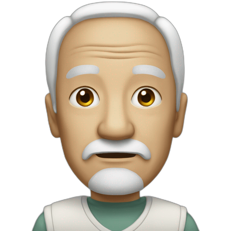 Cyber old man emoji