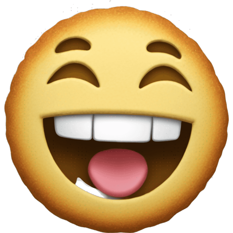 Laughing cracker emoji