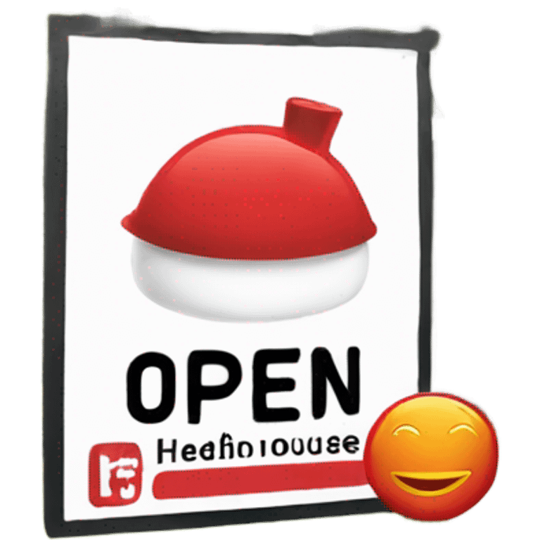 Redfin open house sign emoji