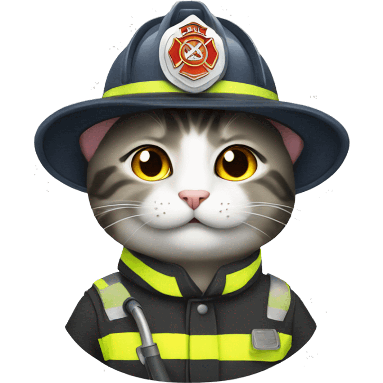 cat fireman  emoji