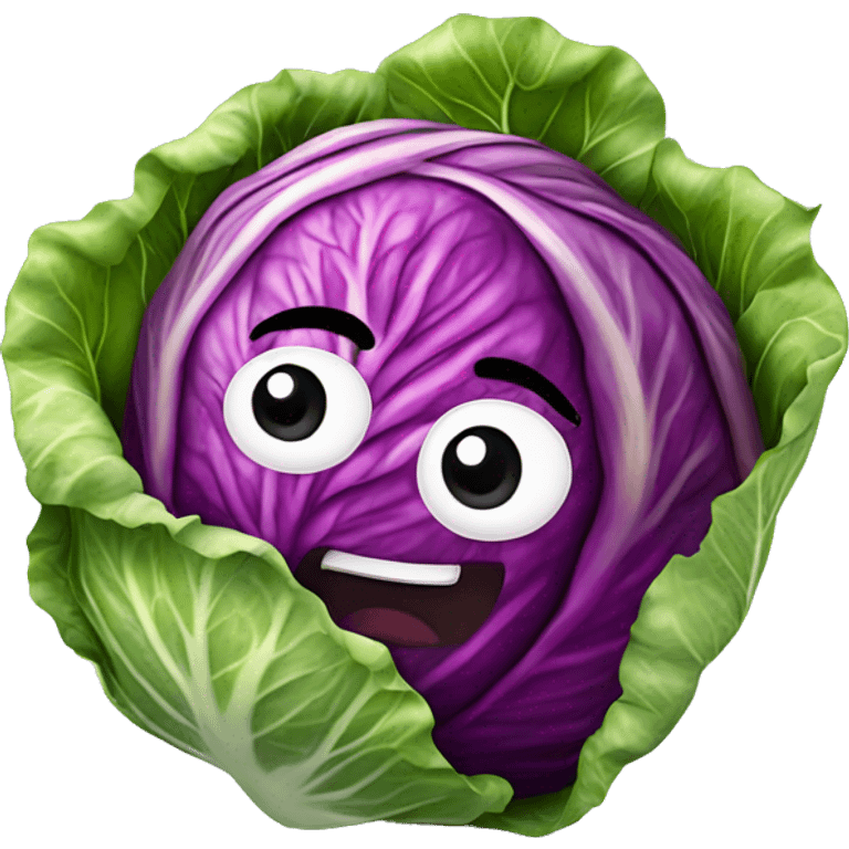 cabbage with pepper powder on it emoji