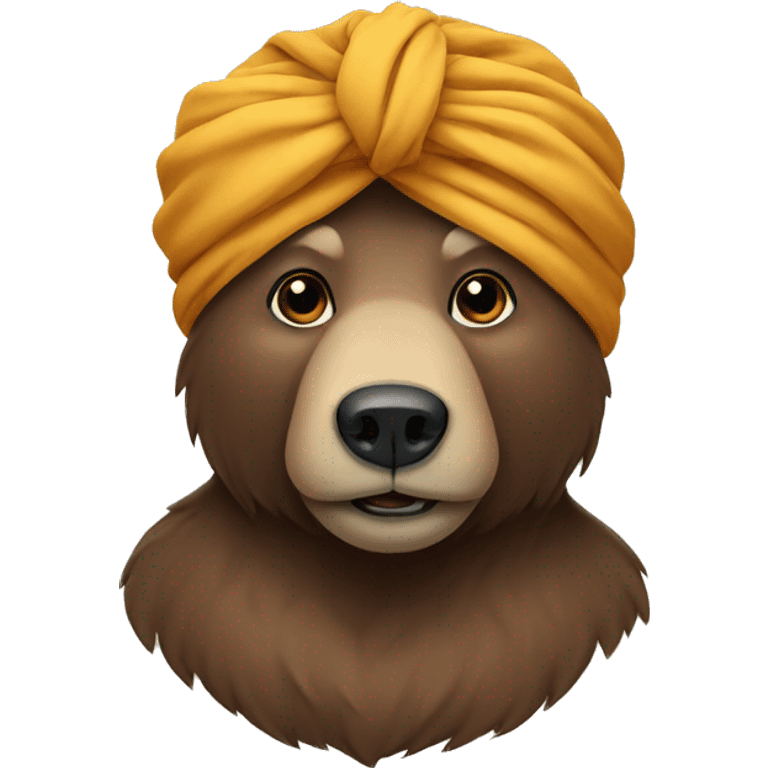 bear in turban emoji