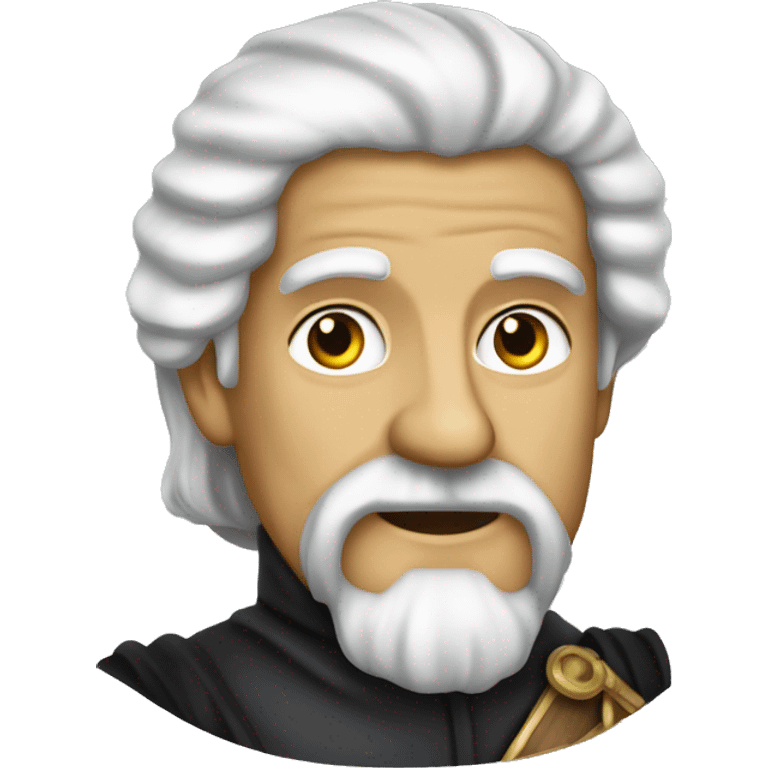 16th century spanish conquistador hernán cortes in his 60s with white hair and beard  emoji