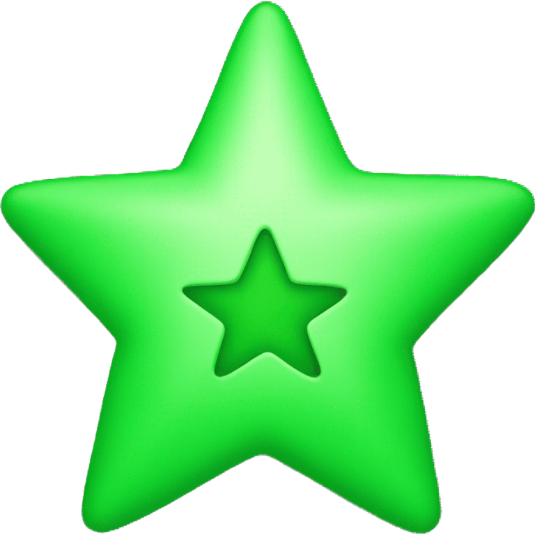 classic emoji star but green emoji