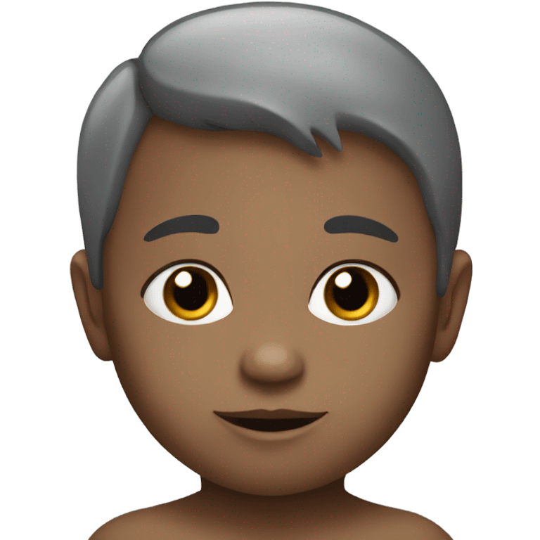 Gray baby emoji