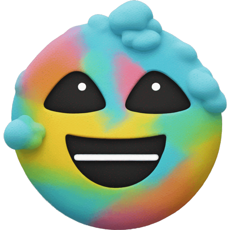 Colourful chalk emoji