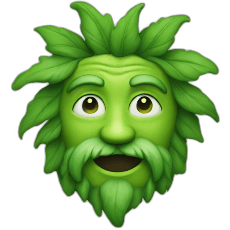 Green man emoji