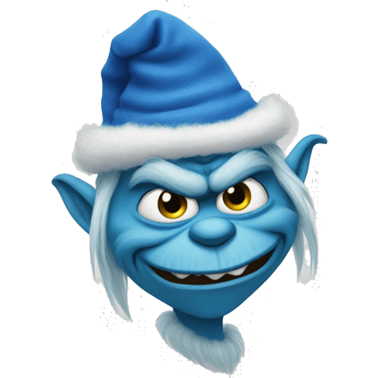 blue grinch emoji