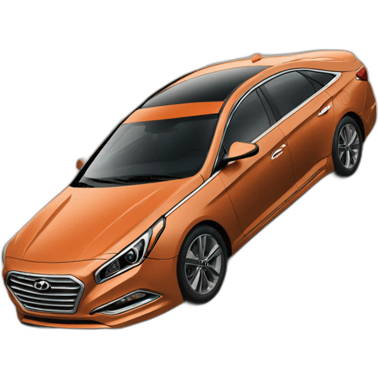 Vehículo hyundai sonata color naranja  emoji