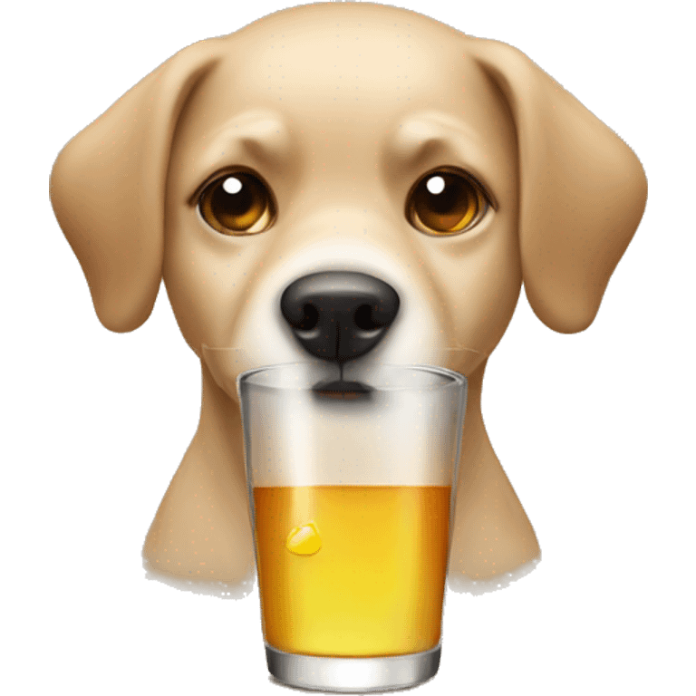 Dog drink emoji