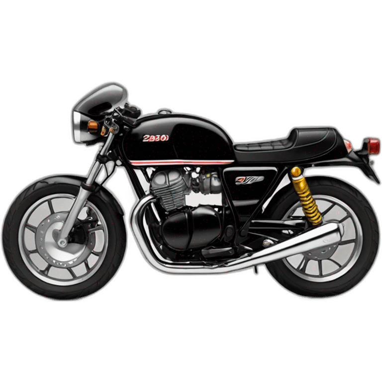 honda cb250n black body cafe racer emoji