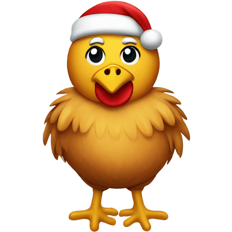 Chicken Santa emoji