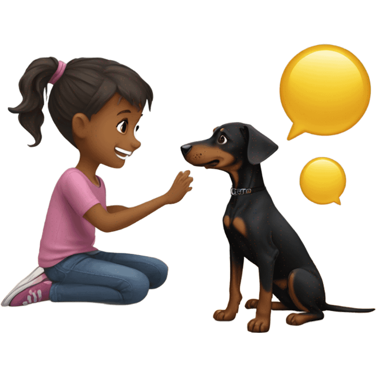 doberman with knox emoji