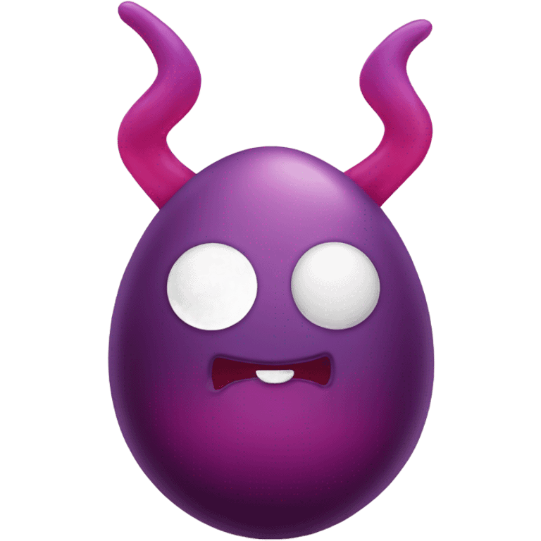 jellycat egg with devil horns  emoji