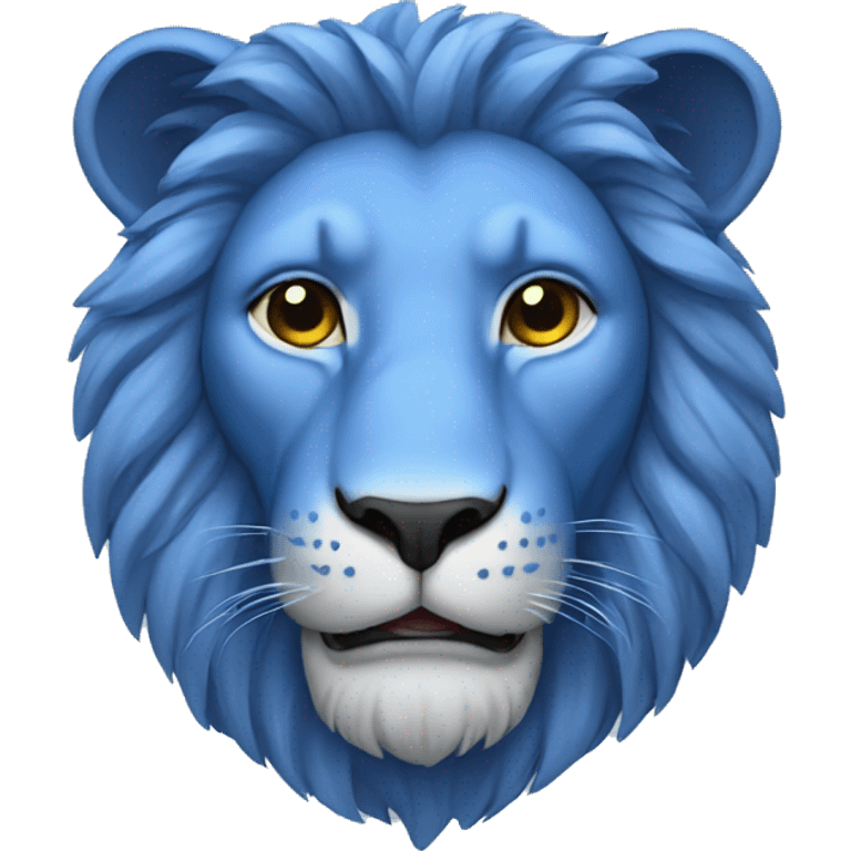 Blue lion emoji