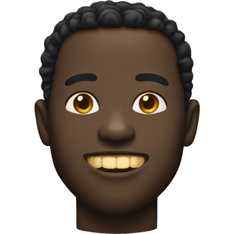 Black man with gold teeth emoji