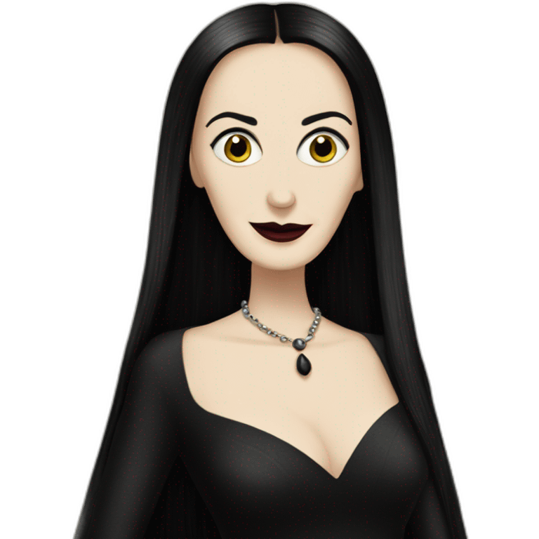 Morticia Addams emoji