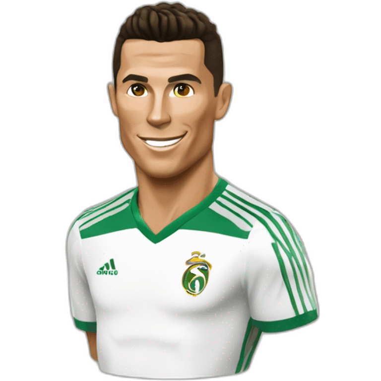 Cristiano Ronaldo sur une chèvre emoji