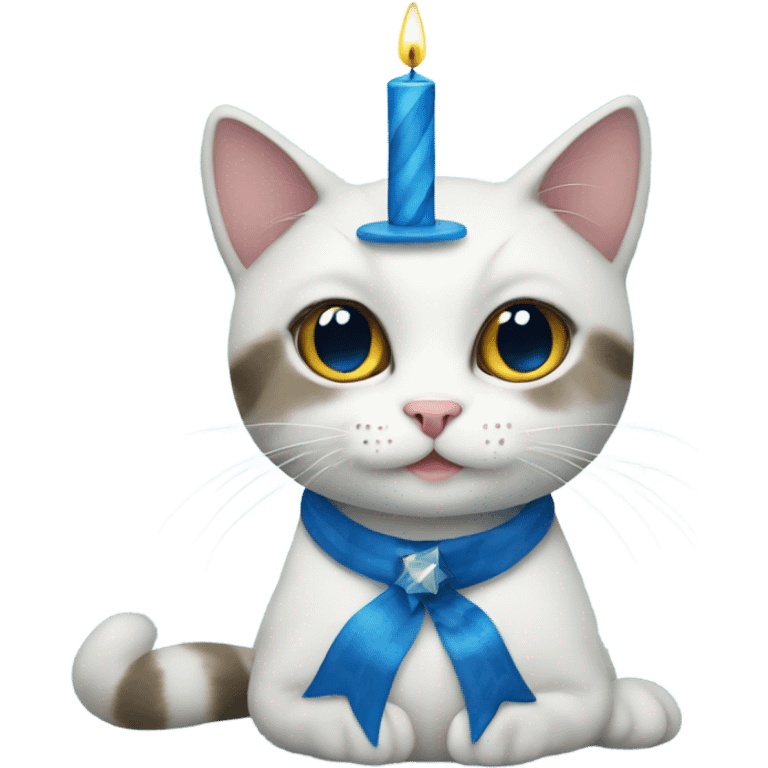 Hanukkah cute cat emoji