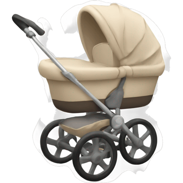 aesthetic beige stroller emoji