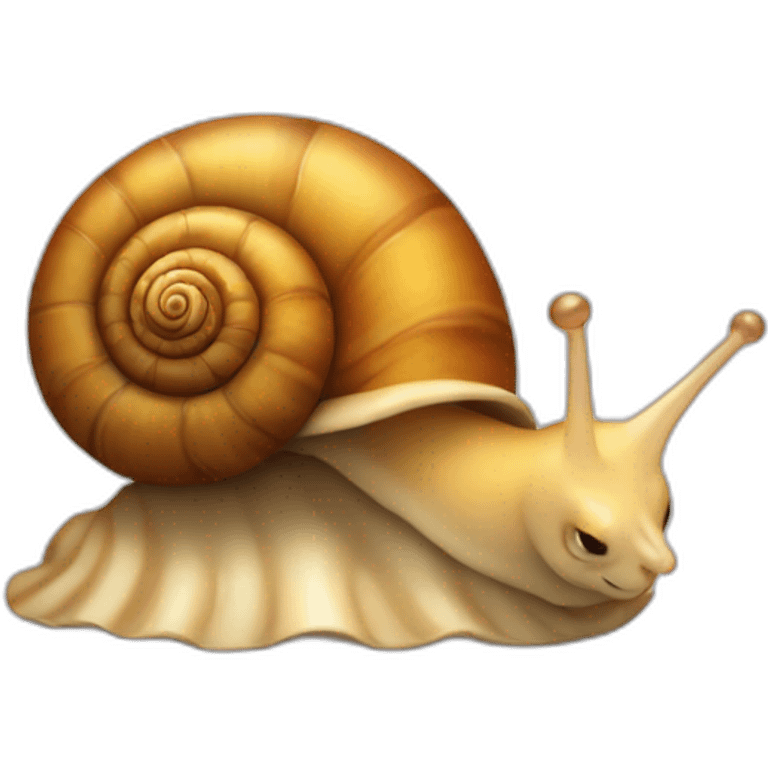 snail curled up in its shell emoji