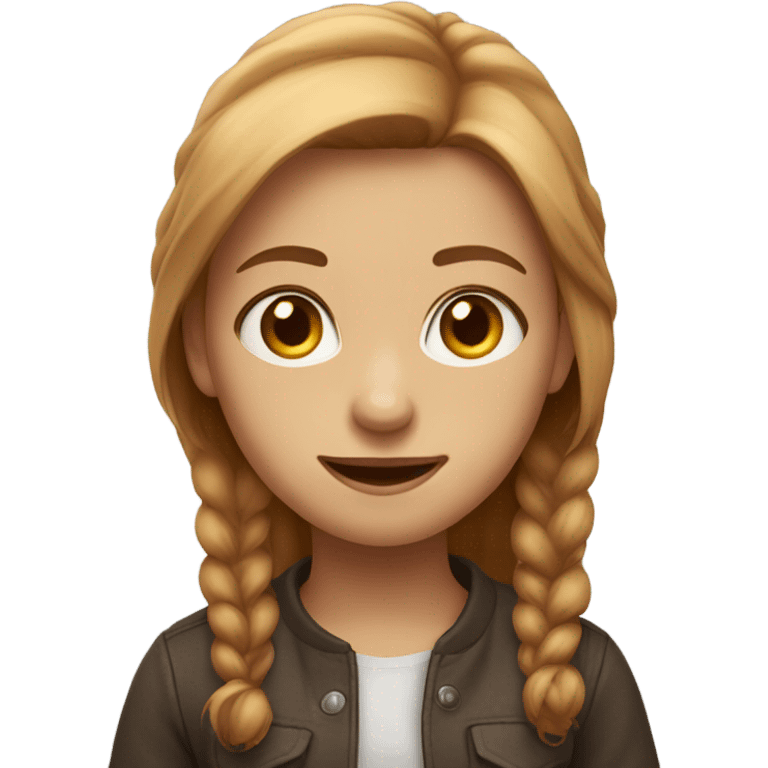 hazelnut brained girl emoji