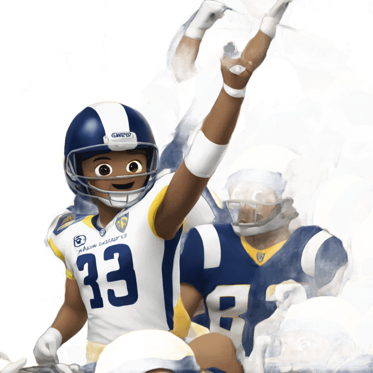 Happy LA Rams player emoji