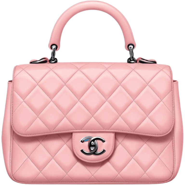 Chanel baby pink bag  emoji