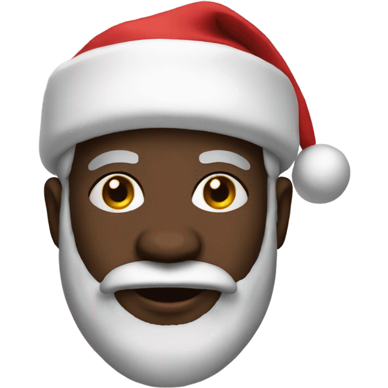 Black santa emoji