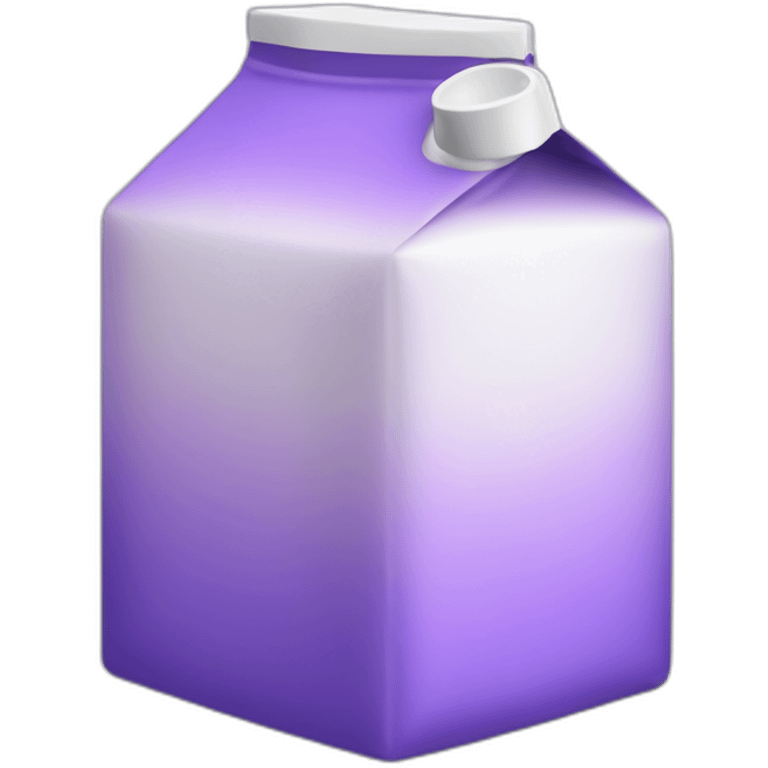 Soapy purple milk carton emoji