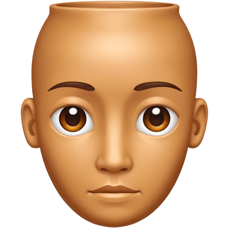 Vase human head  emoji