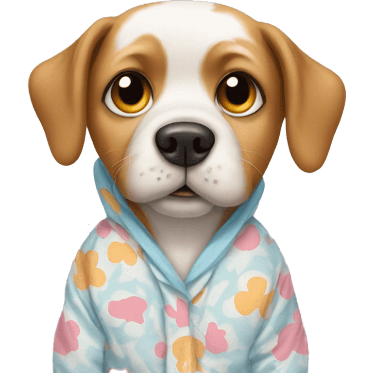 Dog in pajamas  emoji