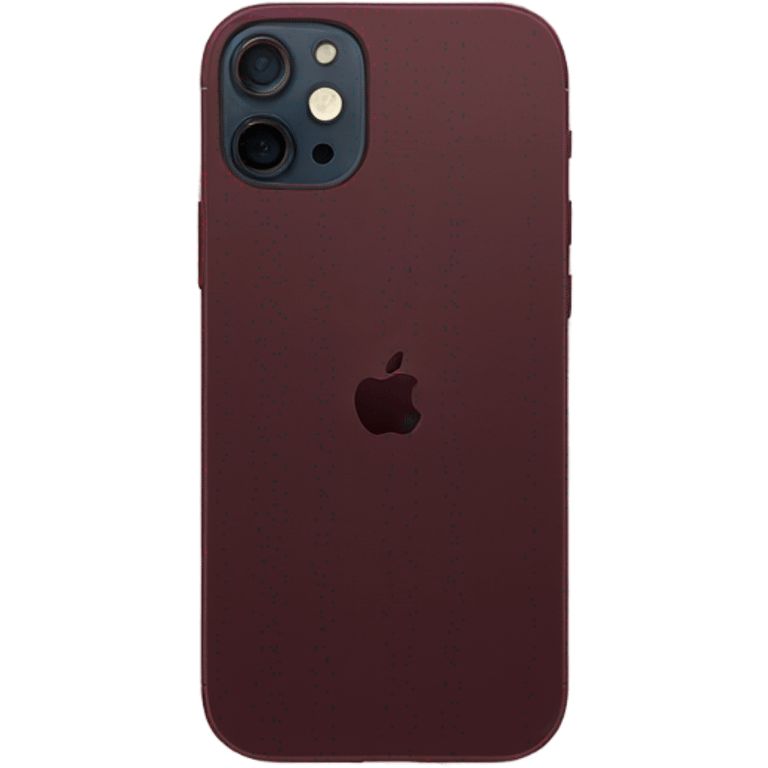 Iphone 12 maroon  emoji