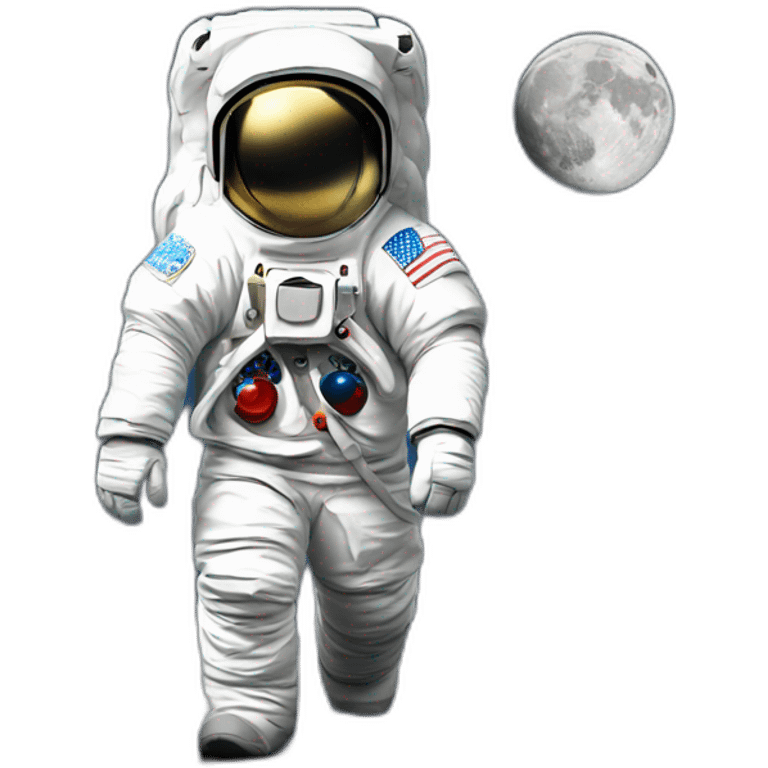 man walking on the moon emoji