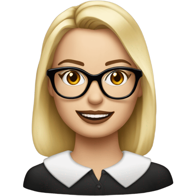 Margot robbie with glasses  emoji