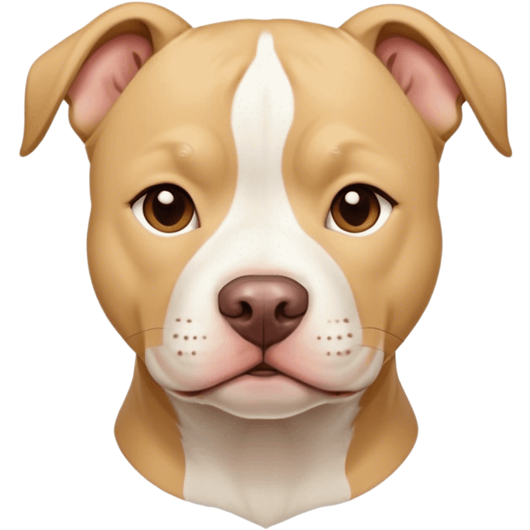 Pit bulls blond and white emoji