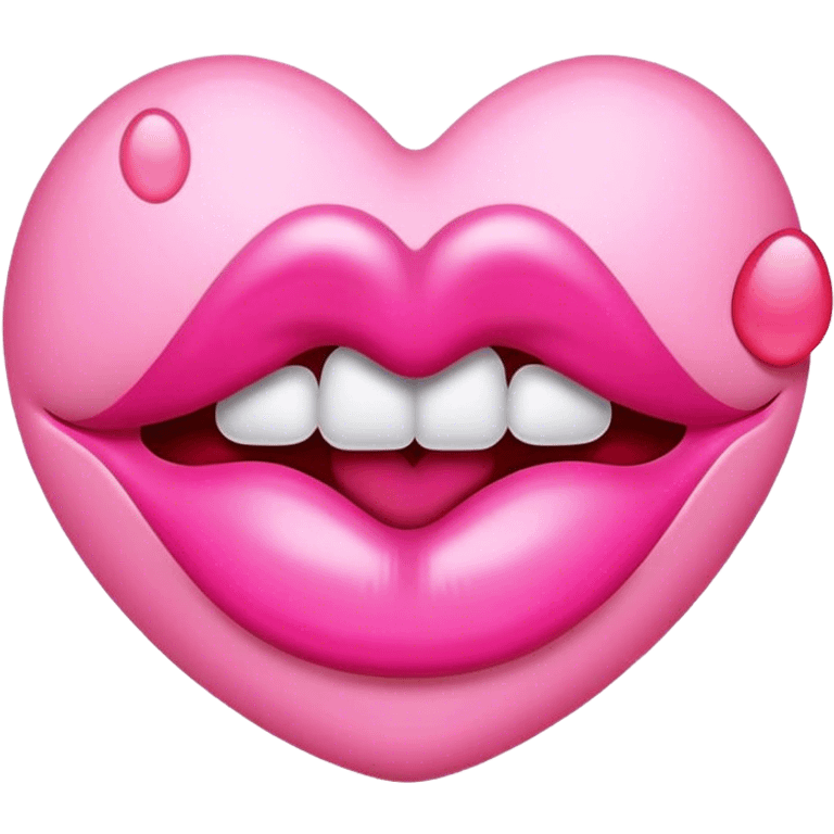 pink kiss mark emoji