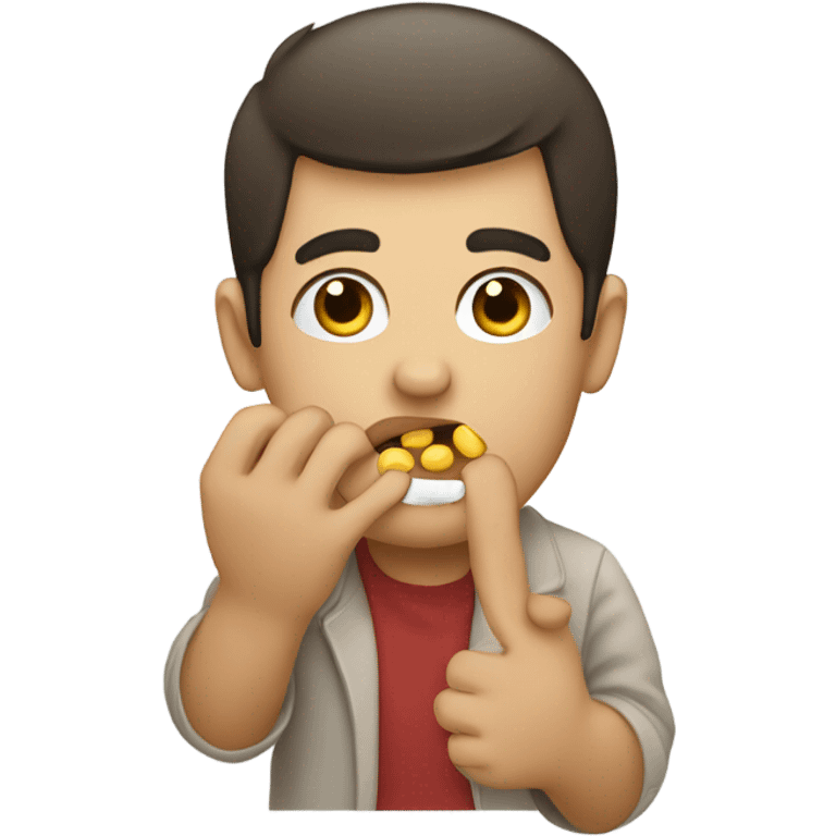 Eating a pill emoji