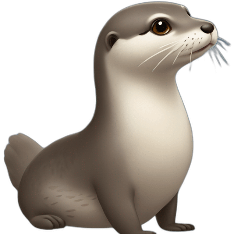 Loutre sur pigeon emoji