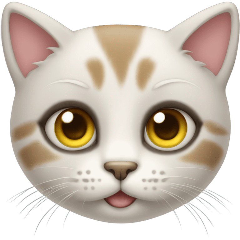 Cute cat with lihjt  emoji