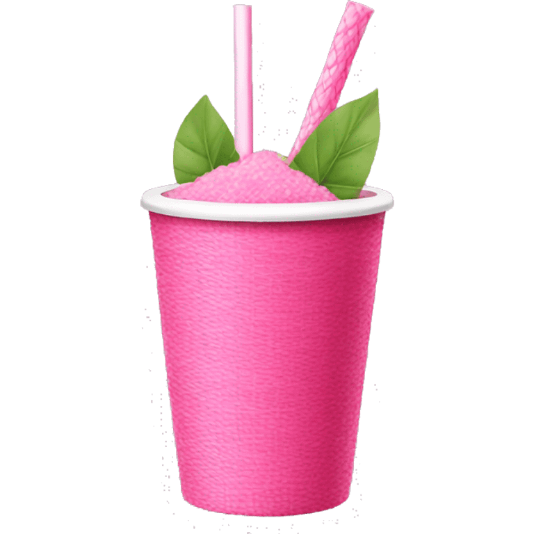 PINK STRAW emoji